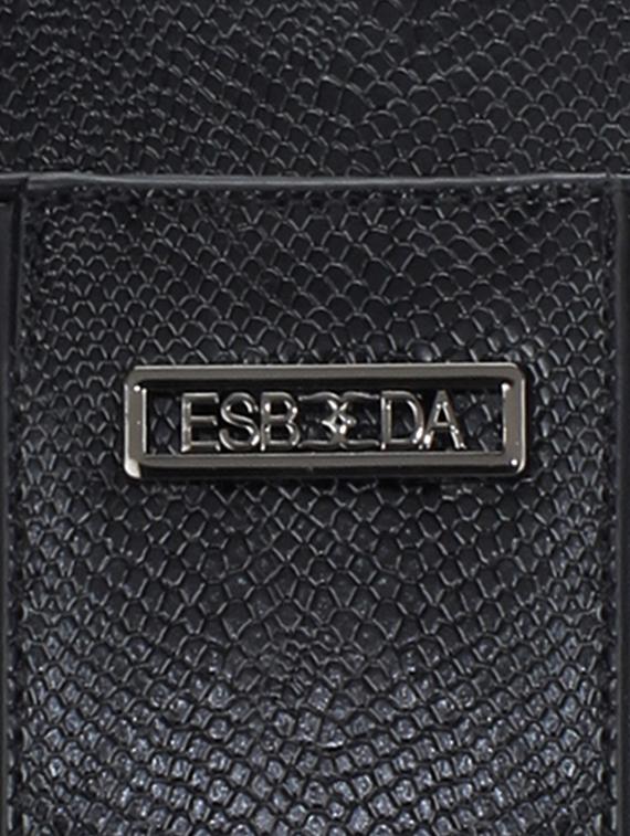 black leatherette handbag - 17415165 - Standard Image - 3