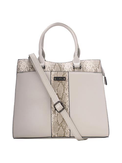 white leatherette handbag - 17415168 -  Standard Image - 0