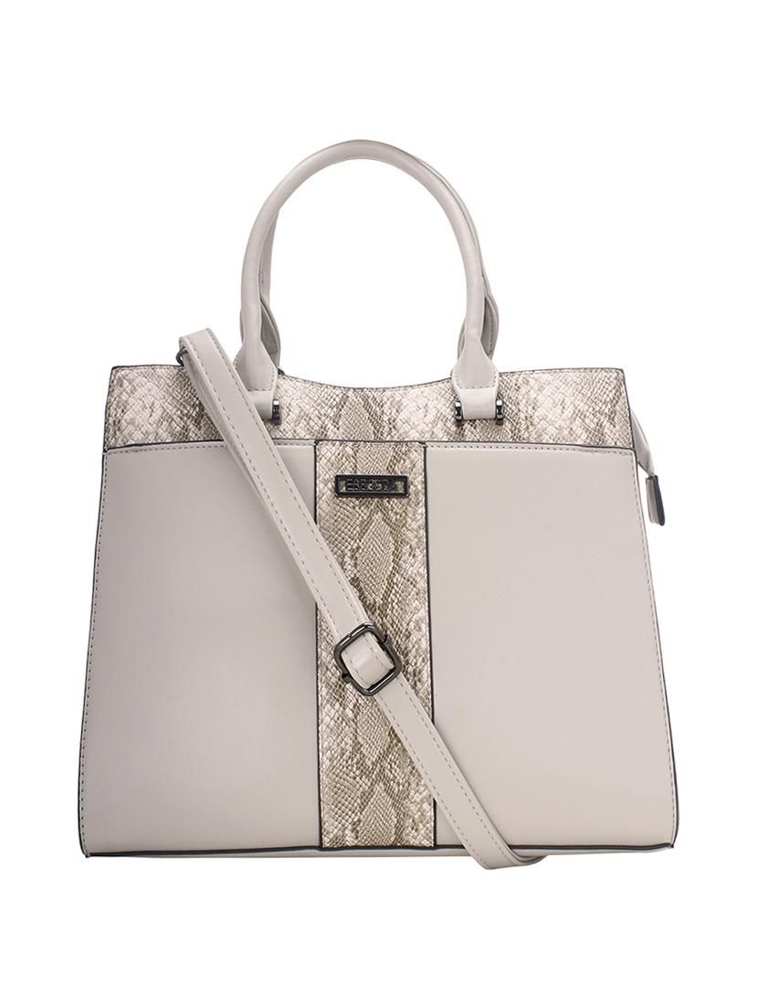 white leatherette handbag - 17415168 -  Zoom Image - 0
