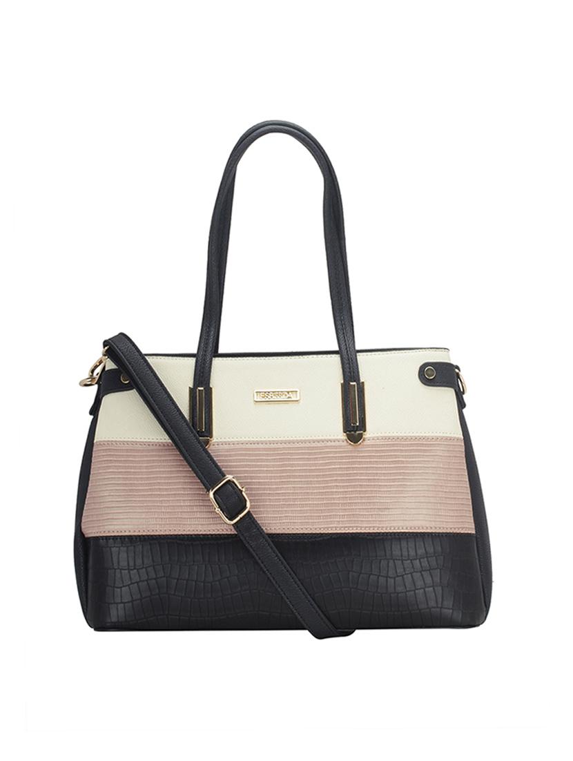 black leatherette handbag - 17415173 - Zoom Image - 0