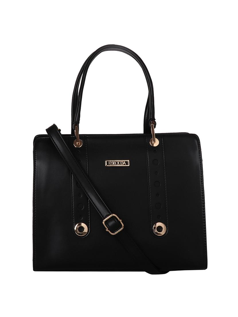 black leatherette handbag - 17415177 -  Zoom Image - 0