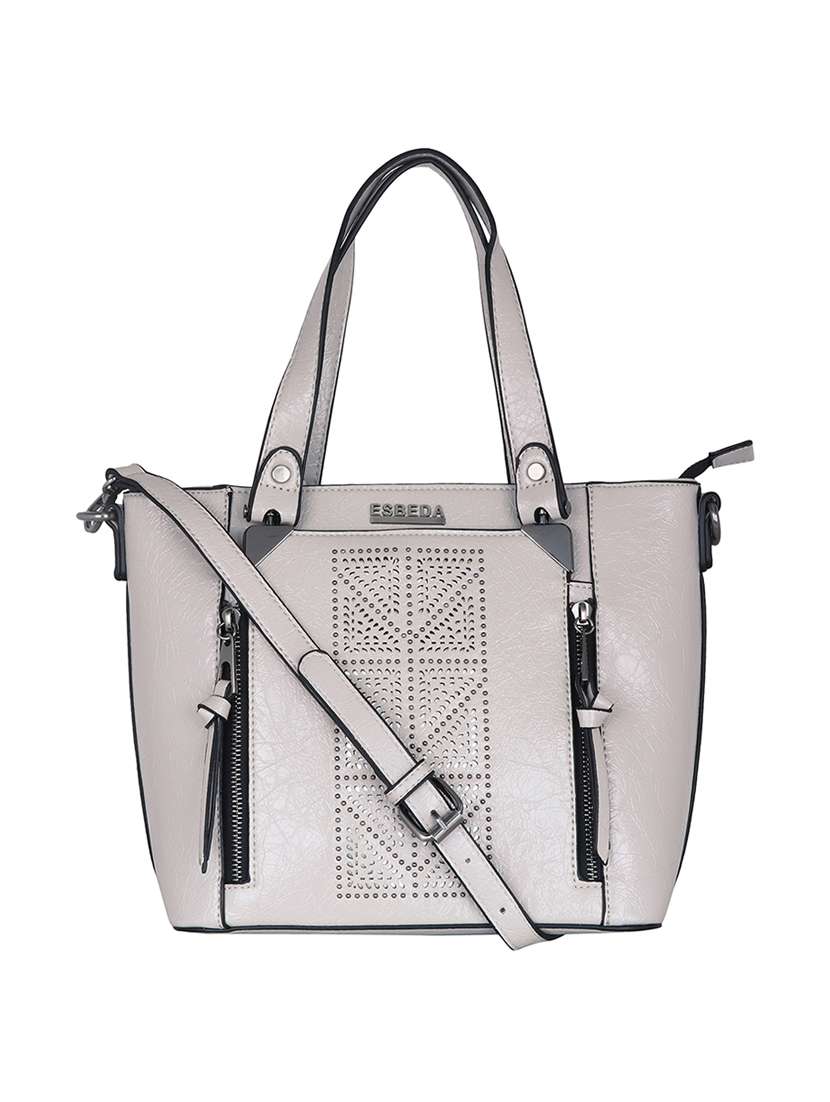 white leatherette handbag - 17415194 - Zoom Image - 0