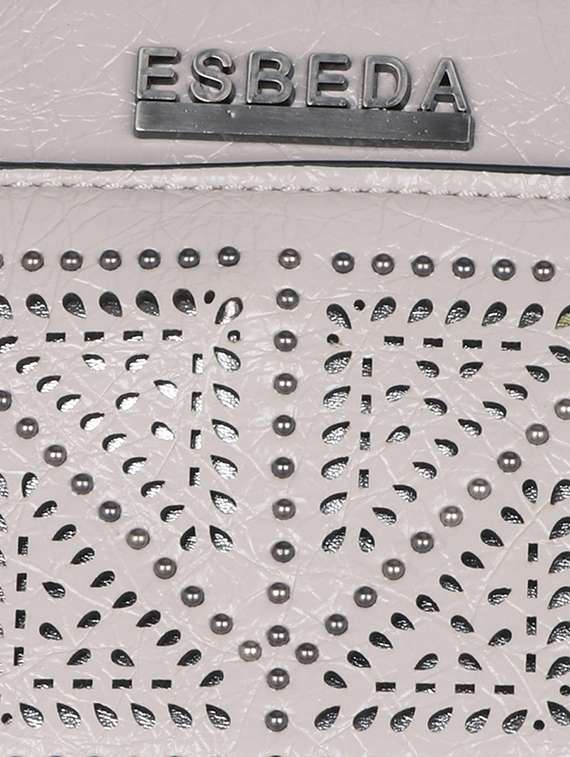 white leatherette handbag - 17415194 - Standard Image - 3