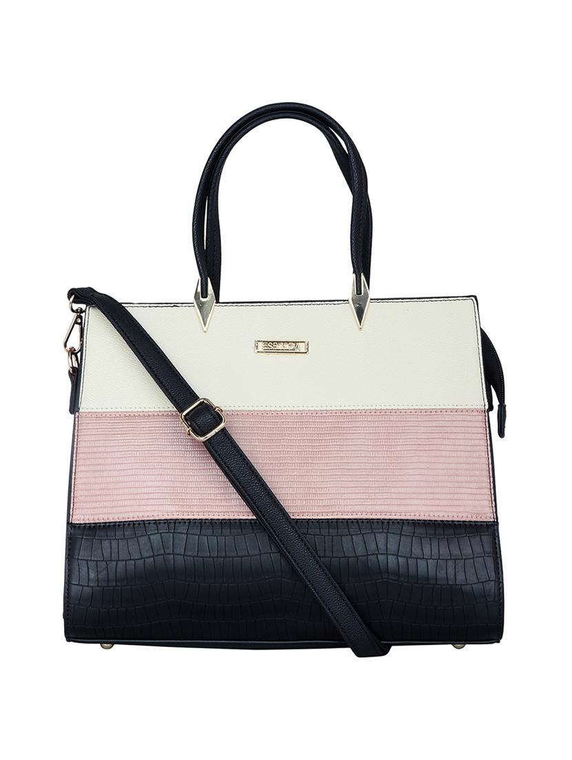 black leatherette handbag - 17415195 - Zoom Image - 0
