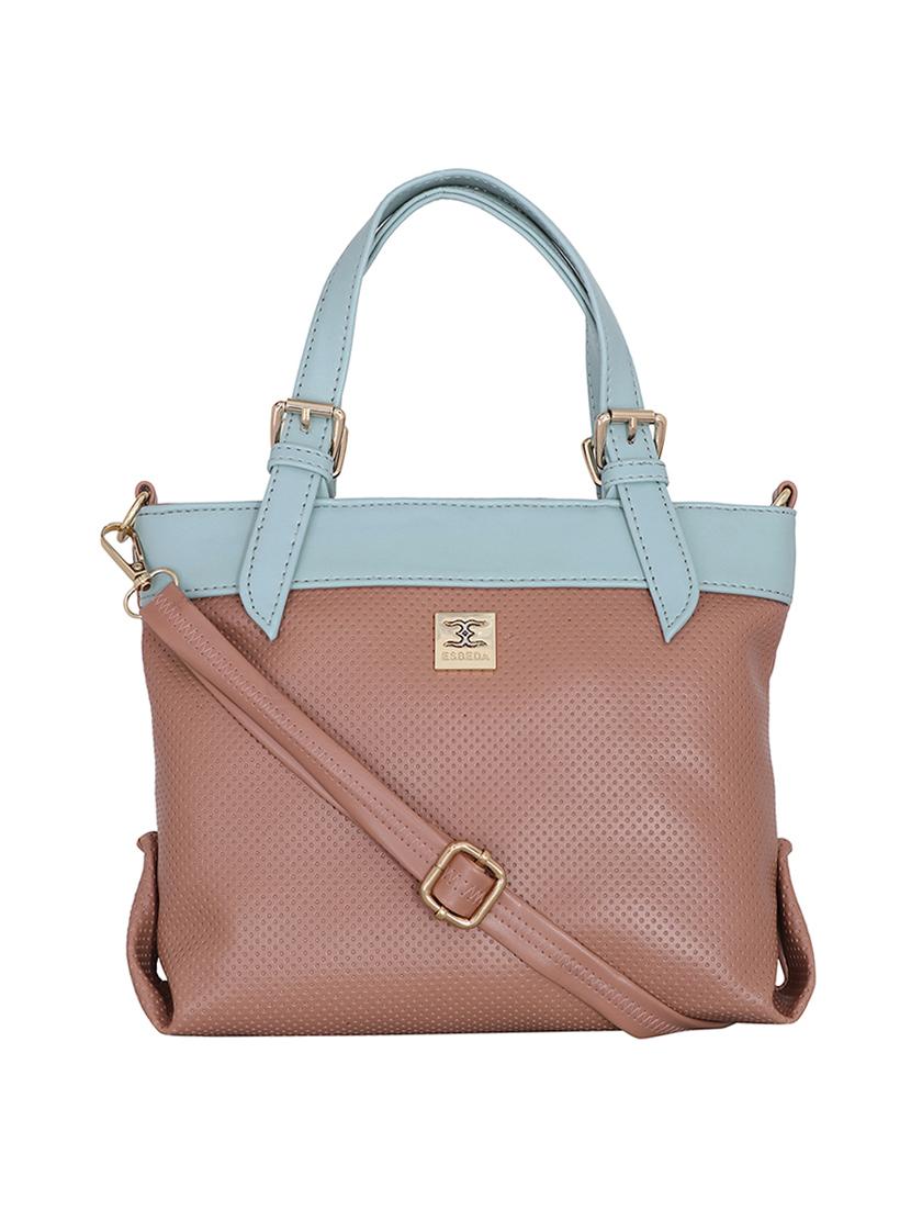 pink leatherette handbag - 17415207 - Zoom Image - 0