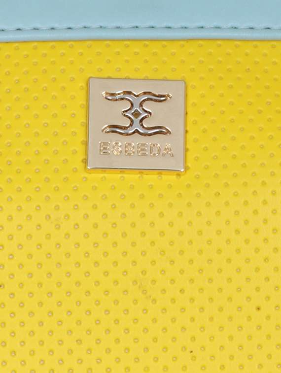 yellow leatherette handbag - 17415209 -  Standard Image - 3