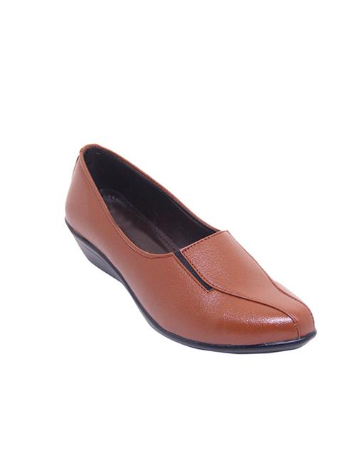 tan slip on wedges - 17415563 -  Standard Image - 0