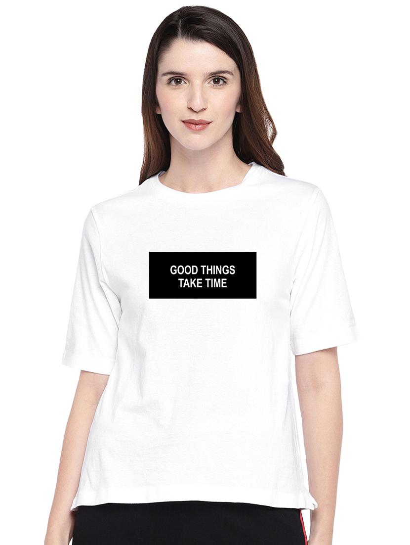 round neck printed tee - 17415590 -  Zoom Image - 0
