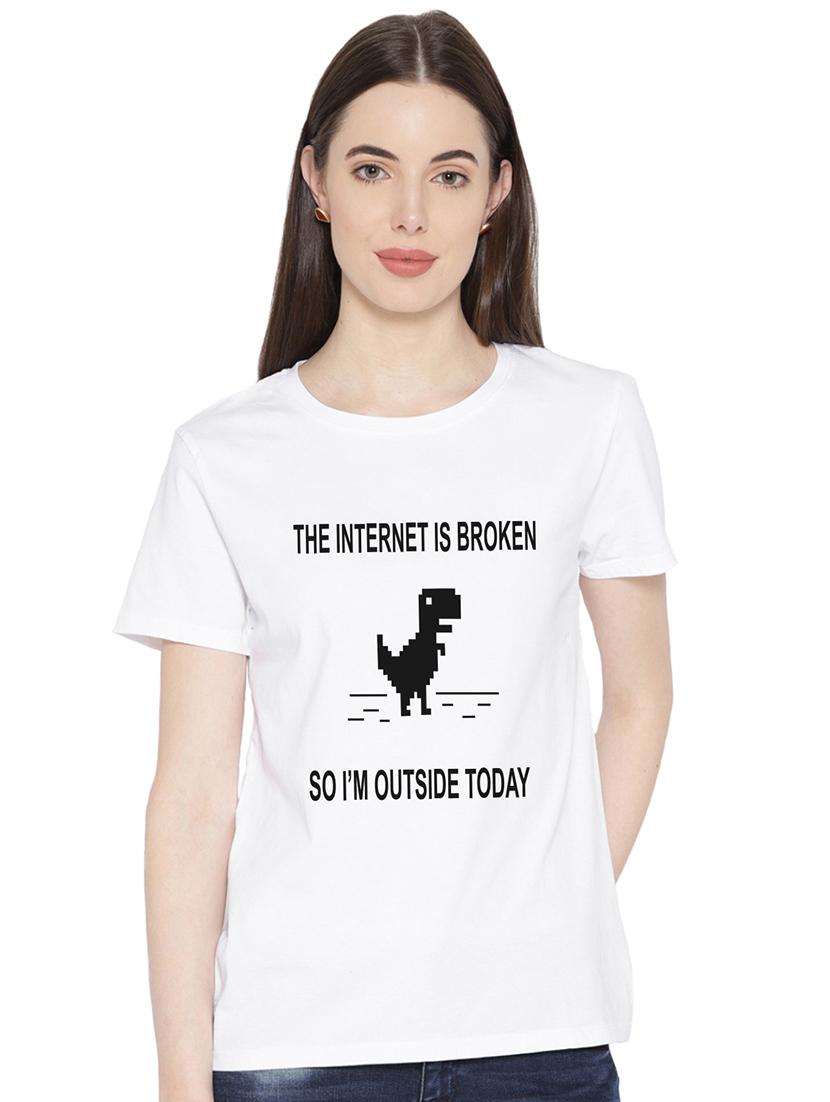 round neck graphic tee - 17415594 - Zoom Image - 0