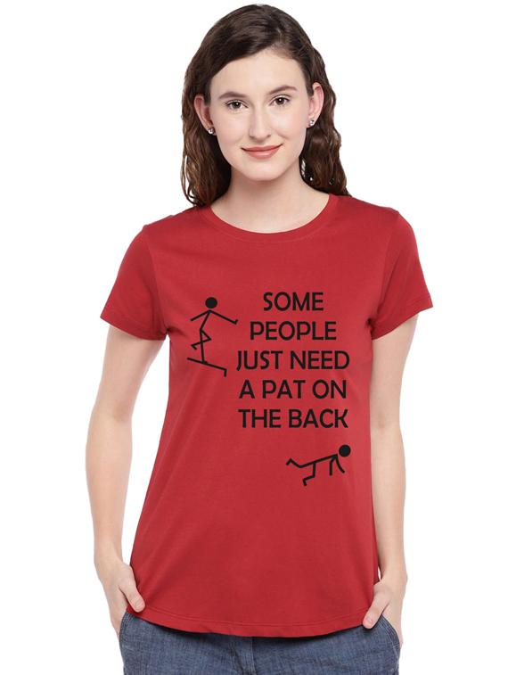 round neck typographic tee  - 17415620 -  Zoom Image - 0