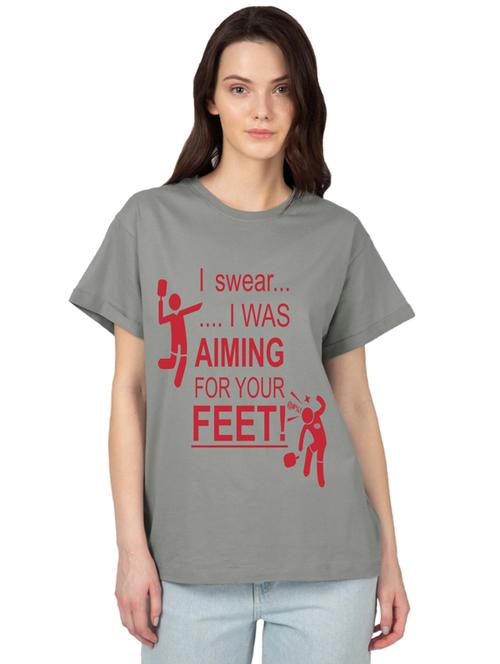crew neck quirky tee - 17415625 - Standard Image - 0