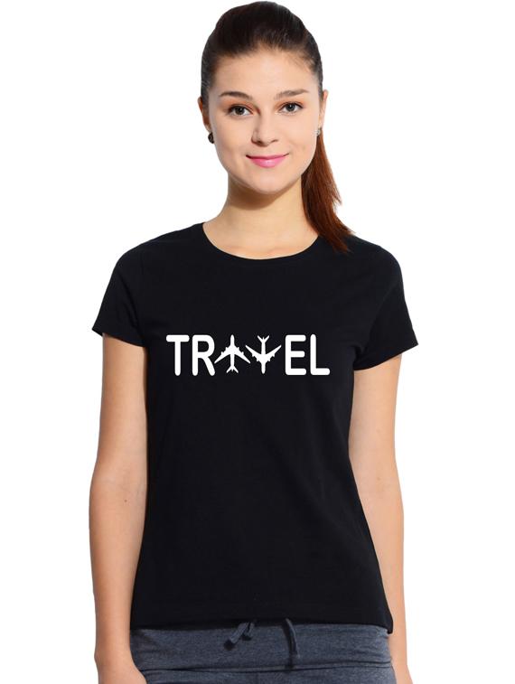 round neck typographic tee - 17415654 - Zoom Image - 0