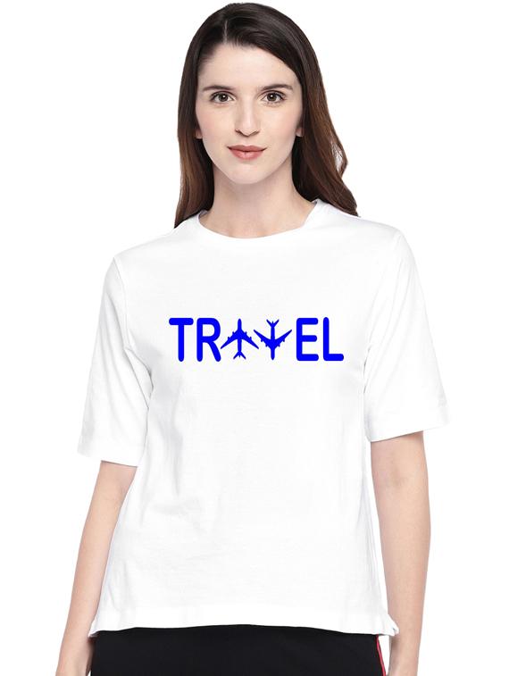 round neck typographic tee  - 17415658 -  Zoom Image - 0