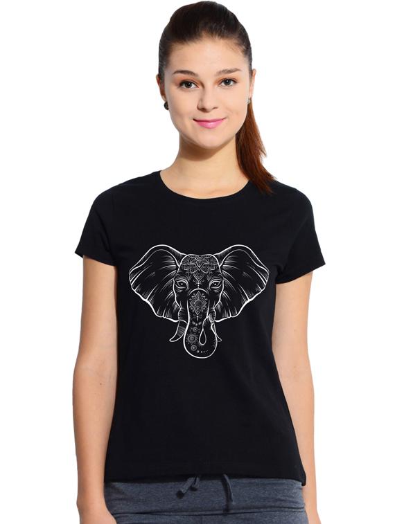 round neck printed tee - 17415663 - Zoom Image - 0