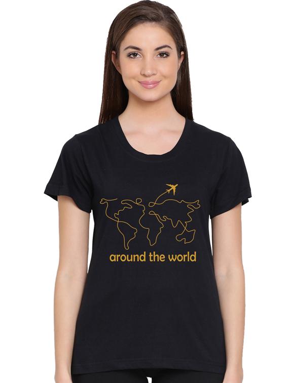 round neck printed tee  - 17415666 -  Zoom Image - 0