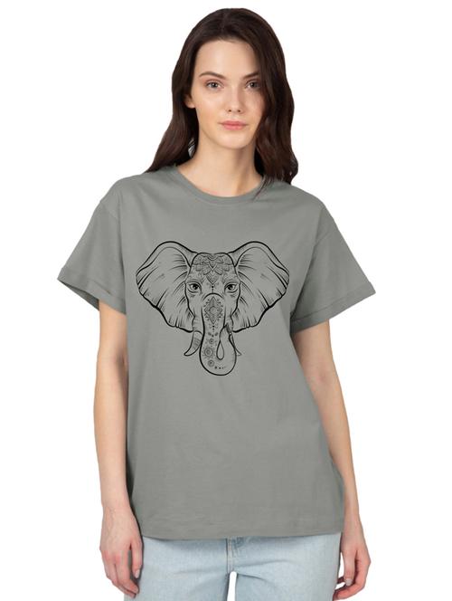 round neck printed tee - 17415667 - Standard Image - 0