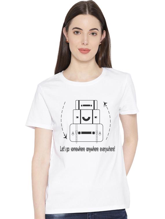 round neck printed tee - 17415671 - Zoom Image - 0