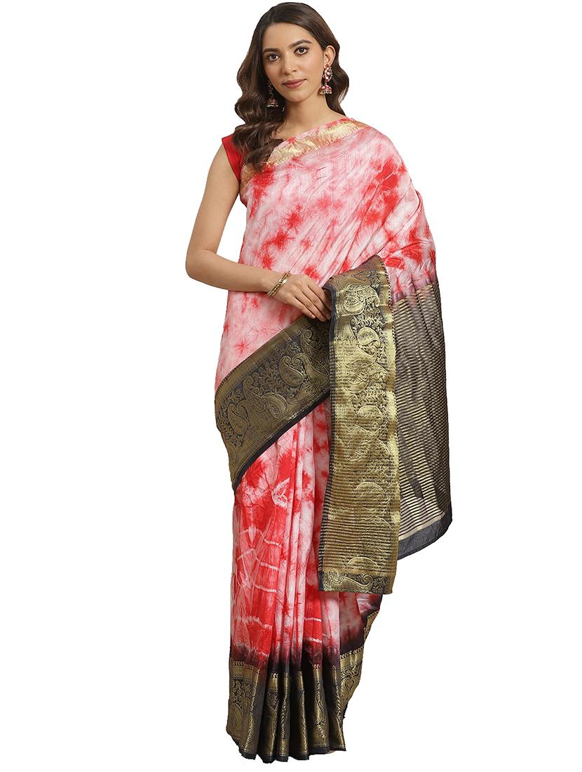 women's self design pink colored saree - 17415907 - Zoom Image - 0