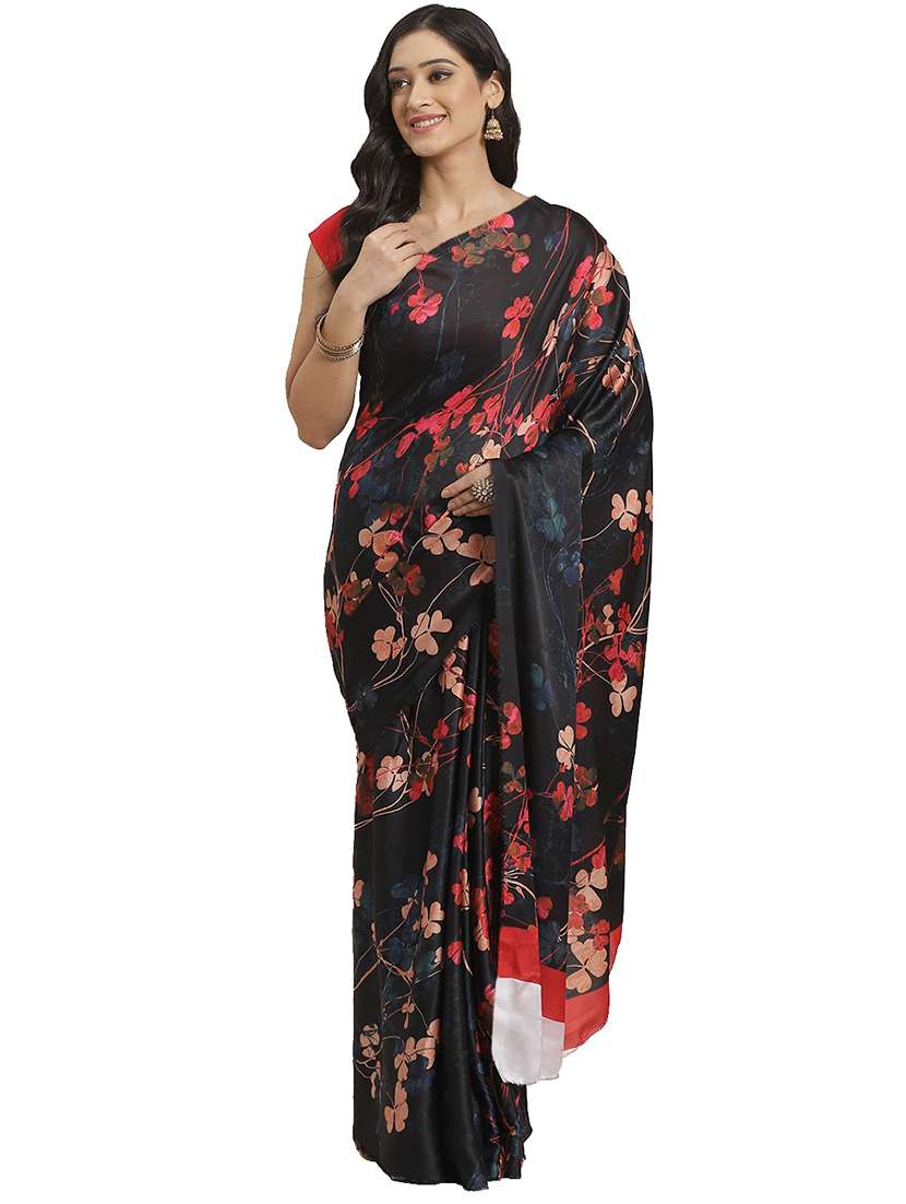 floral printed saree