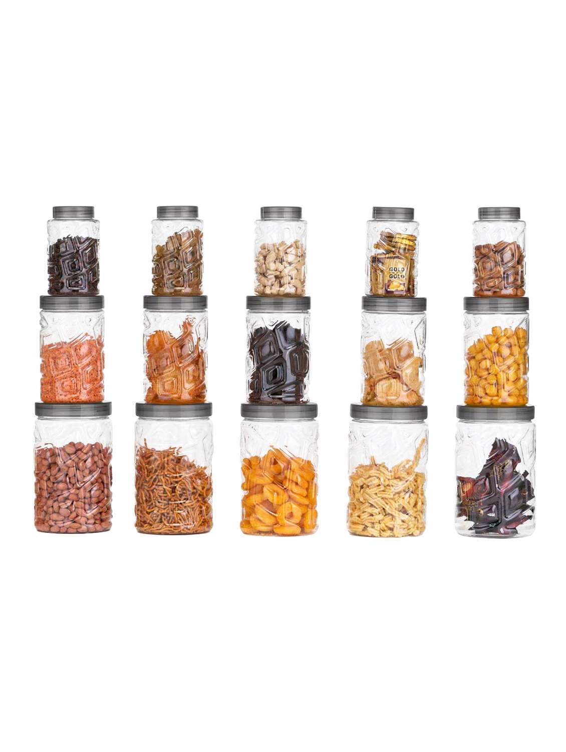  plastic checkers or stone container (pack of 15)
