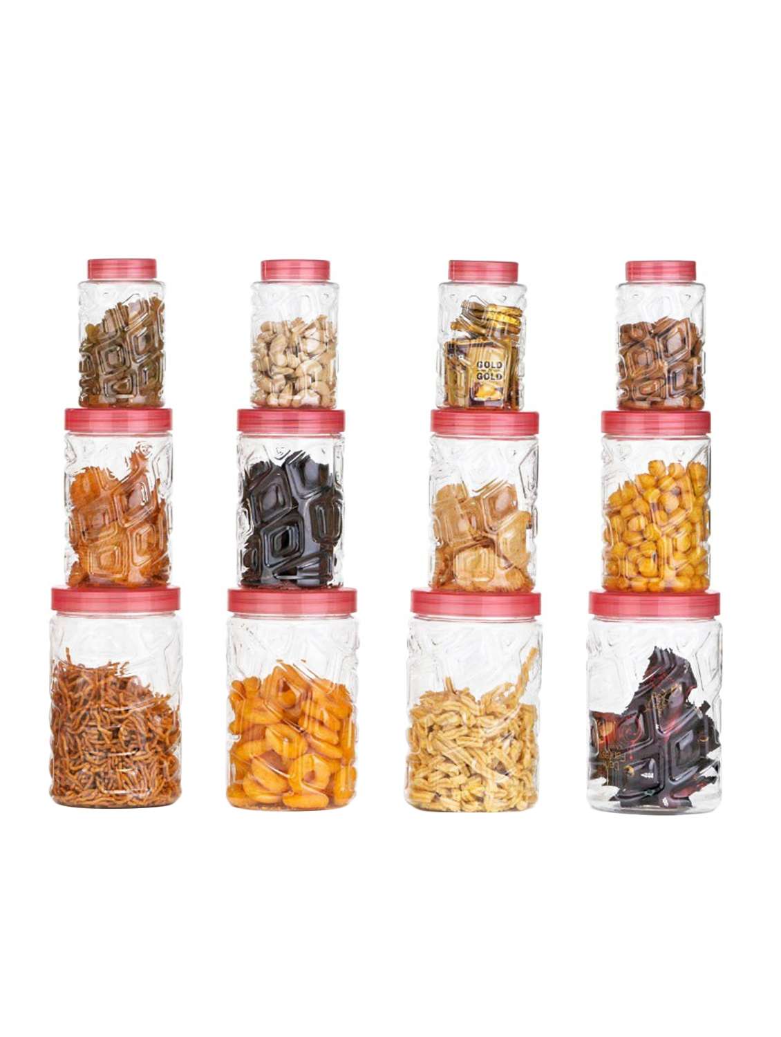  plastic checkers or stone container (pack of 12)