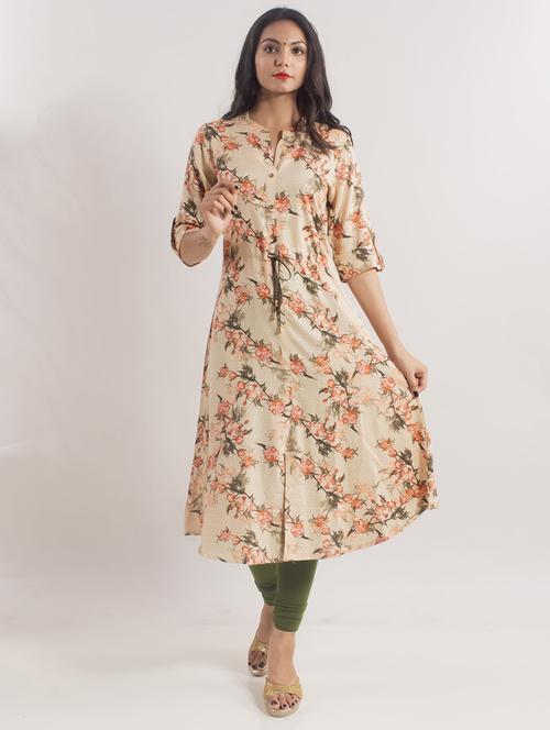 floral a-line kurta - 17418194 - Standard Image - 0