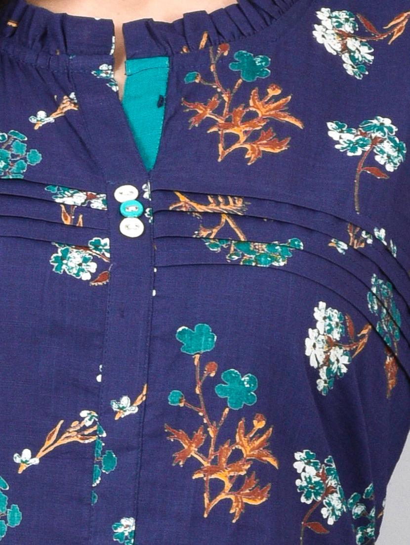 floral straight kurta - 17418208 - Standard Image - 3