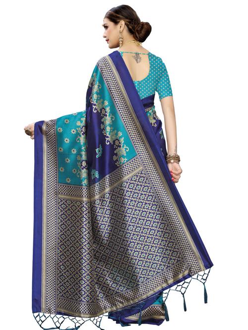 floral printed saree - 17418448 - Standard Image - 0