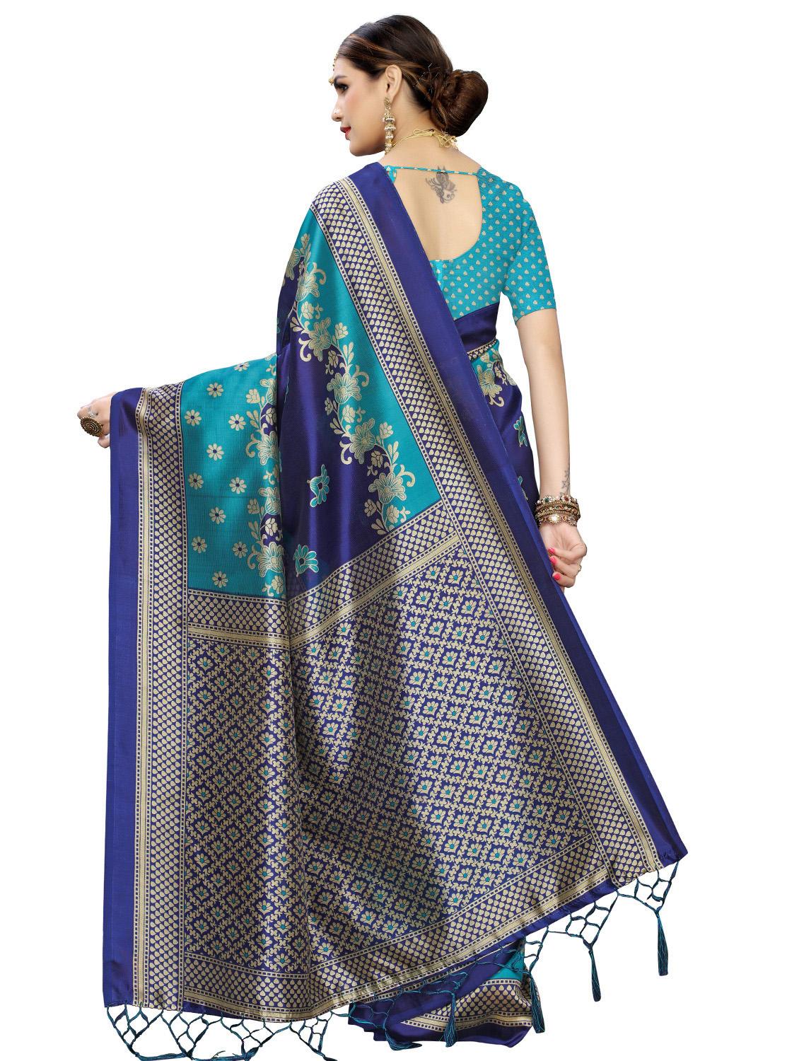floral printed saree - 17418448 - Zoom Image - 0