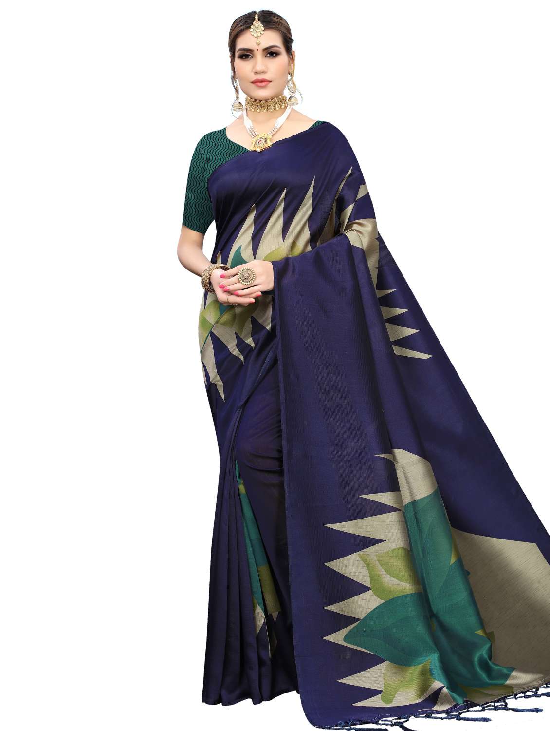 floral printed saree - 17418456 - Zoom Image - 0