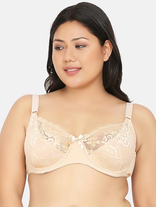 beige nylon plunge bra - 17419305 -  Standard Image - 0