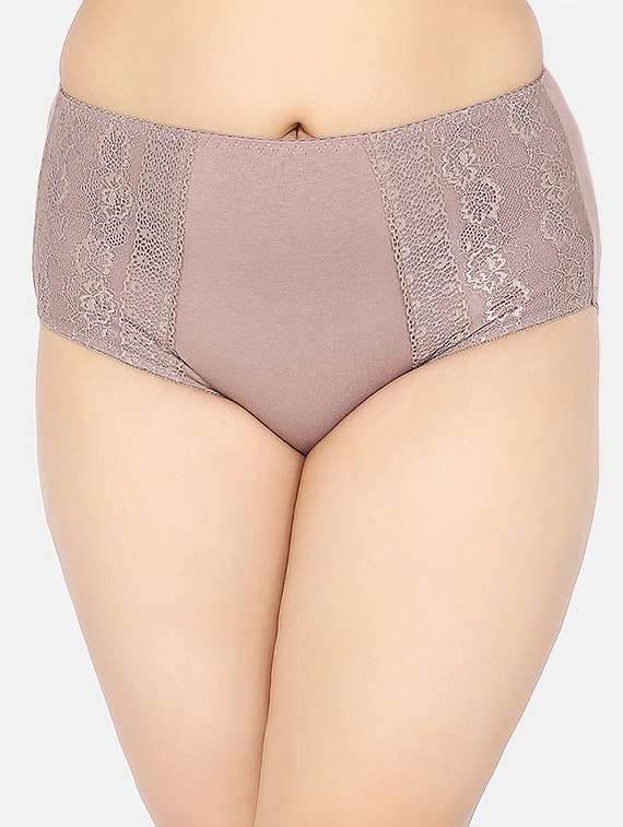 brown lace hipster panty