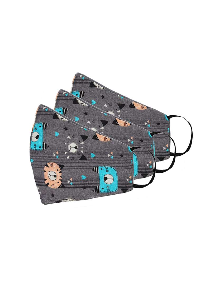 set of 3 printed masks 