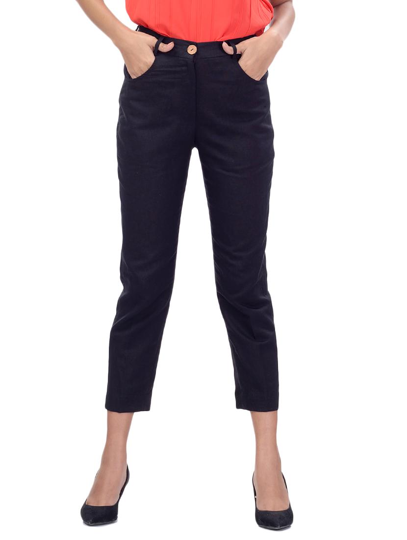 high rise crop pants - 17421504 - Zoom Image - 0