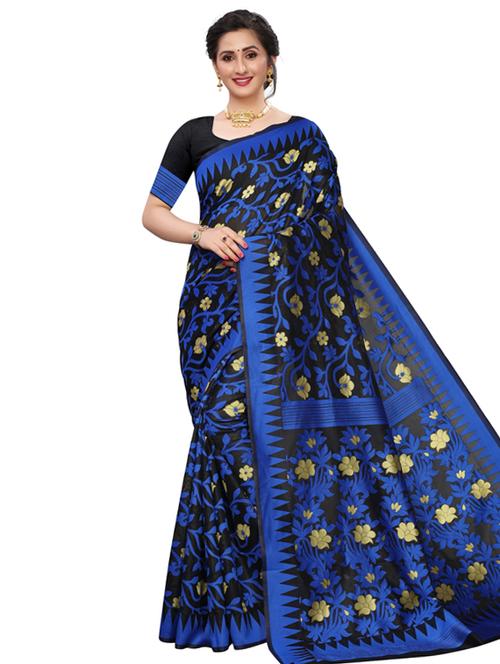 floral jamdani saree with blouse - 17421598 -  Standard Image - 0