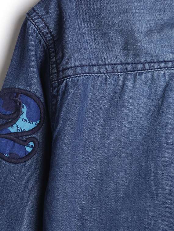 navy blue cotton shirt - 17422081 -  Standard Image - 3