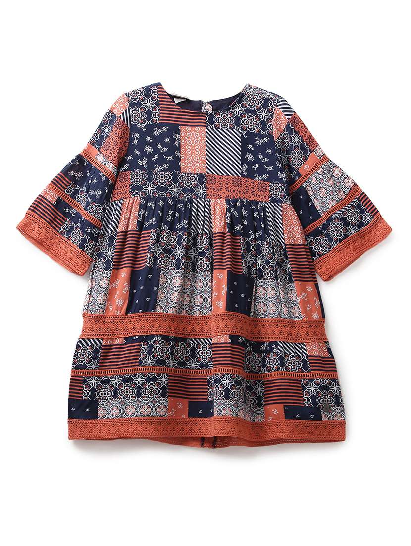 orange cotton frock - 17423255 -  Zoom Image - 0