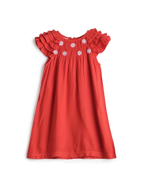 orange cotton frock - 17423261 - Standard Image - 0