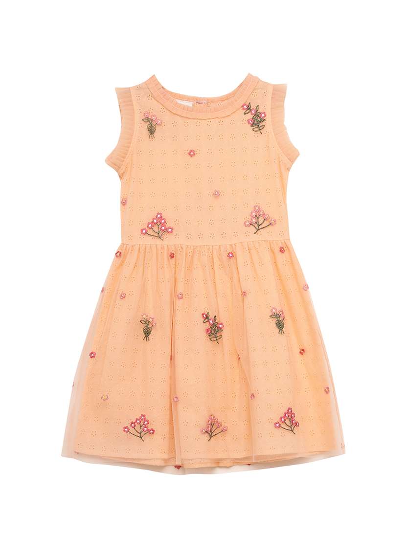 pink cotton frock - 17423289 -  Zoom Image - 0
