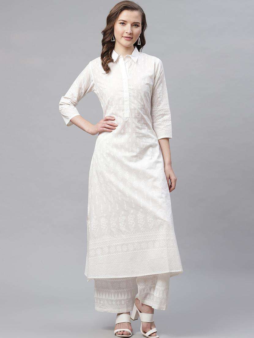 printed kurta palazzo set