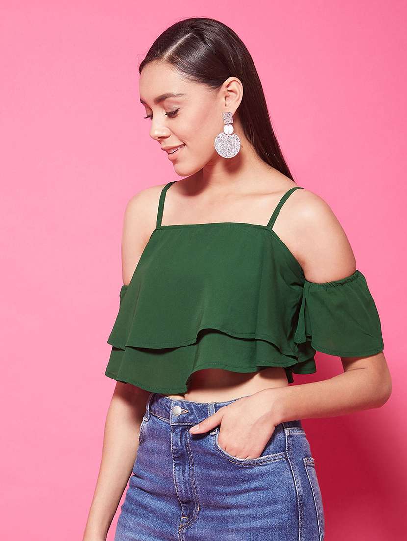 Women's Layered Shoulder Strap Top