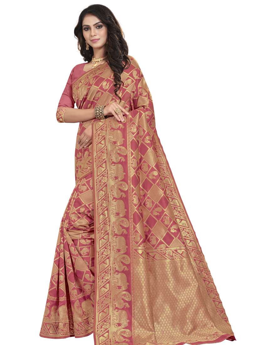 conversational banarasi saree - 17424533 - Zoom Image - 0