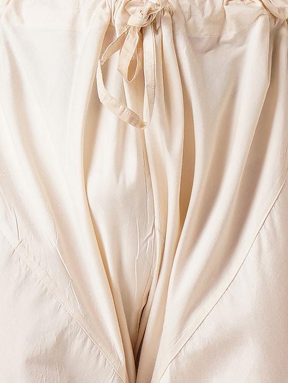 beige silk blend kurta pyjama ethnic wear set - 17424606 - Standard Image - 3
