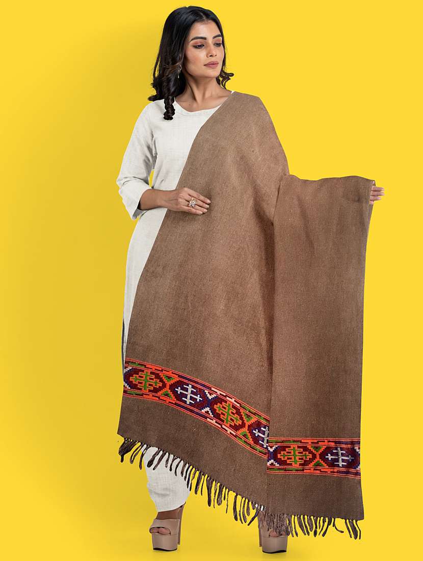 Brown Wool Stole