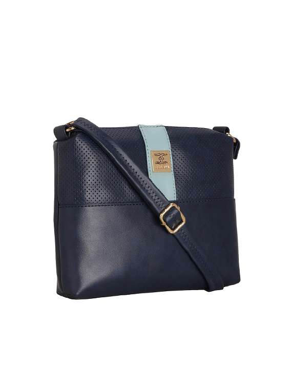 navy blue solid regular sling bag - 17425221 -  Standard Image - 3