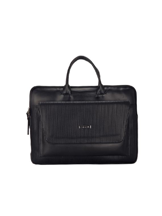 black leatherette laptopbag - 17425229 - Zoom Image - 0