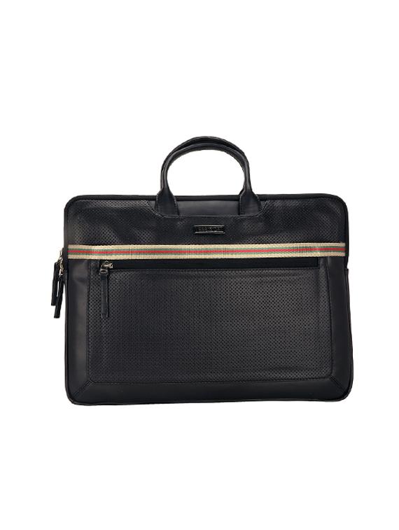 black leatherette laptopbag - 17425238 - Zoom Image - 0