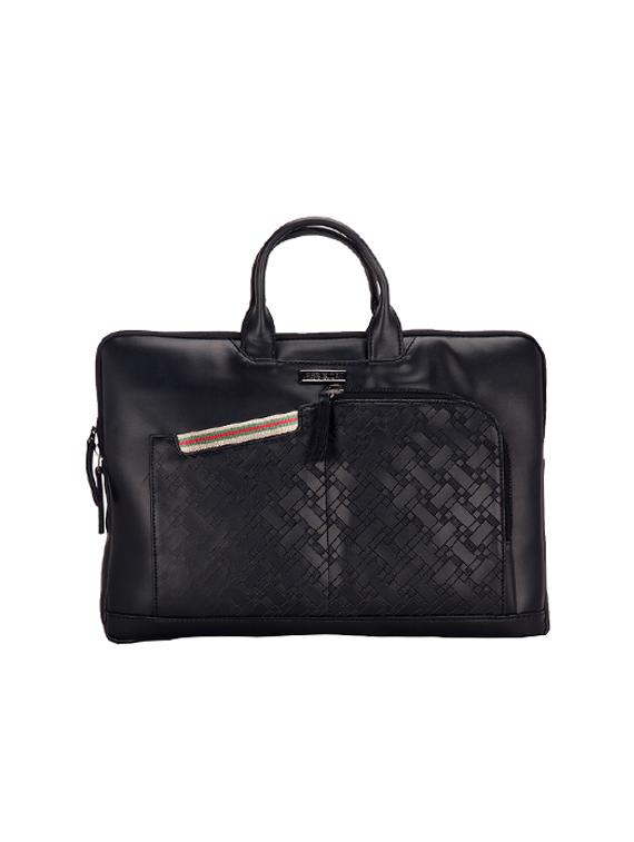 black leatherette laptopbag - 17425243 - Zoom Image - 0