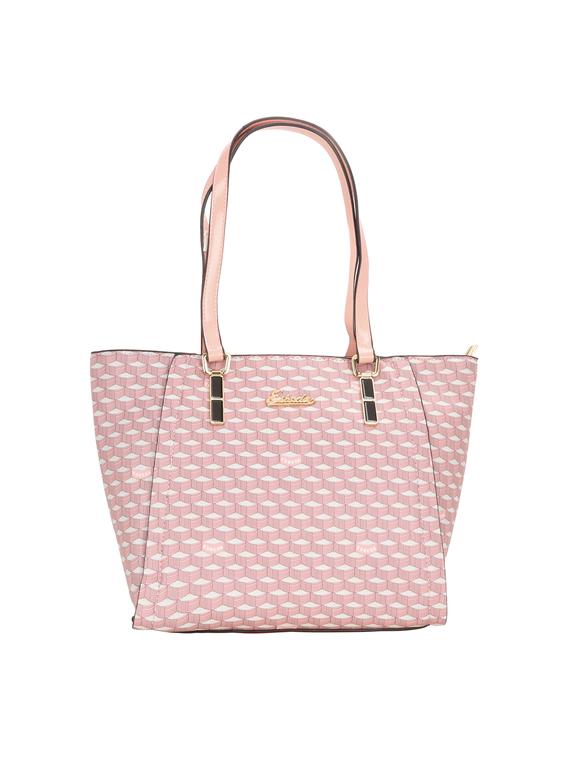 pink leatherette (pu) handbag - 17425255 -  Zoom Image - 0