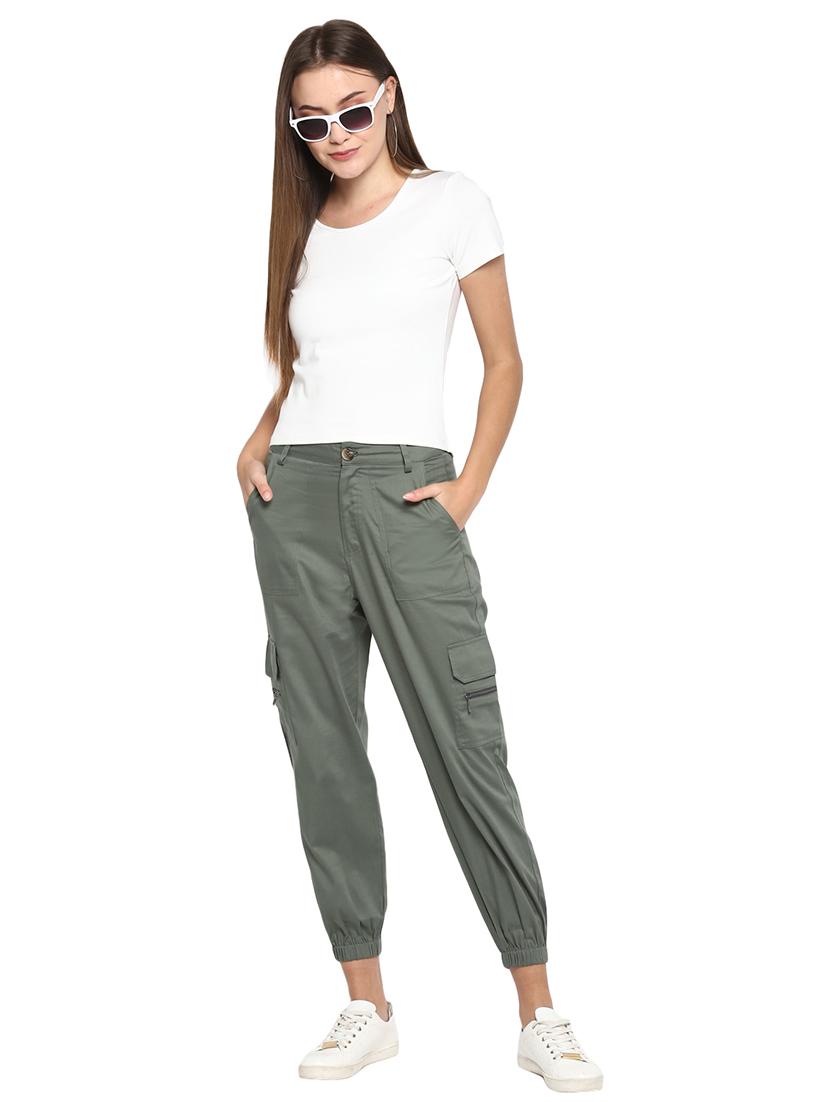 mid rise solid jogger - 17425532 - Standard Image - 3